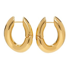 발렌시아가 Balenciaga Gold Loop Earrings 221342F022046
