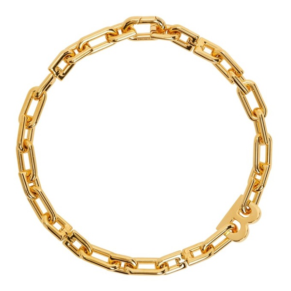 발렌시아가 발렌시아가 Balenciaga Gold Thin B Chain Necklace 221342F023008