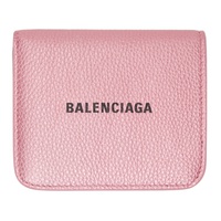 발렌시아가 Balenciaga Pink Cash Flap Card Holder 221342F037011