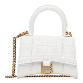 발렌시아가 Balenciaga White XXS Top Handle Bag 221342F046022