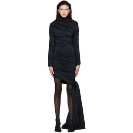 발렌시아가 Balenciaga Black Nylon Mini Dress 221342F052000