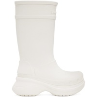 발렌시아가 Balenciaga White Crocs 에디트 Edition Boots 221342F114003