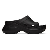 발렌시아가 Balenciaga Black Crocs 에디트 Edition Pool Slides 221342F124017