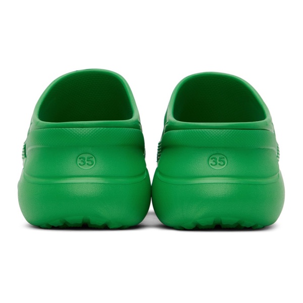 발렌시아가 발렌시아가 Balenciaga Green Crocs 에디트 Edition Pool Slides 221342F124018