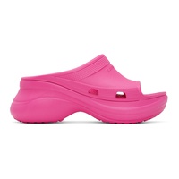 발렌시아가 Balenciaga Pink Crocs 에디트 Edition Pool Slides 221342F124046