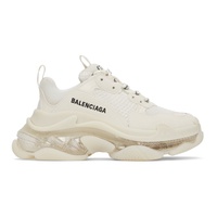 발렌시아가 Balenciaga 오프화이트 Off-White Clear Sole Triple S Sneakers 221342F128025