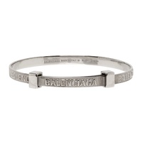 발렌시아가 Balenciaga Silver Force Striped Bracelet 221342M142006