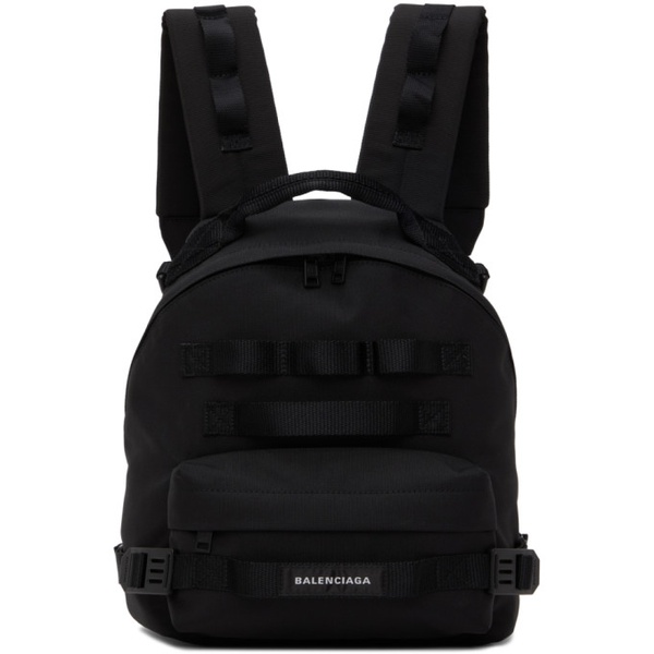 발렌시아가 발렌시아가 Balenciaga Black Small Army Multicarry Backpack 221342M166010