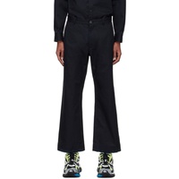발렌시아가 Balenciaga Black Cotton Trousers 221342M191007