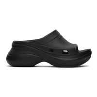 발렌시아가 Balenciaga Black Crocs 에디트 Edition Pool Slides 221342M234015