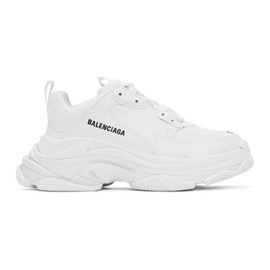 발렌시아가 Balenciaga White Triple S Low-Top Sneakers 221342M237026