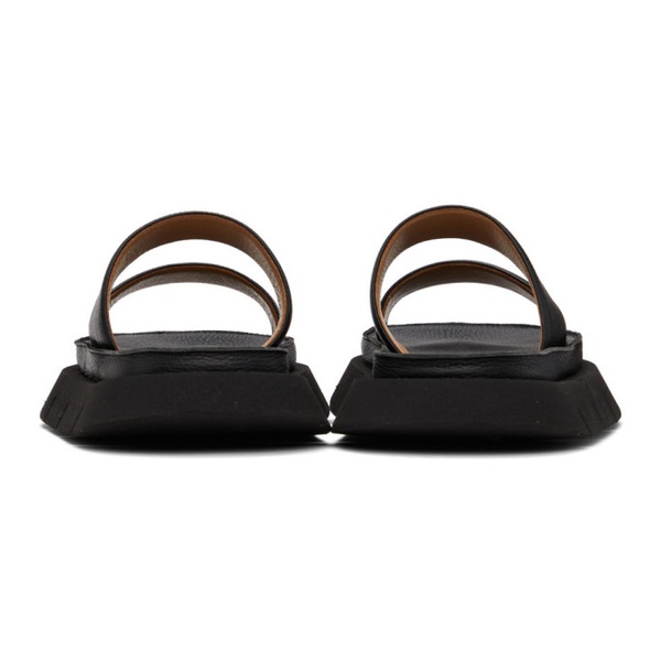  Marsell Black Intagliato Sandals 221349F124012