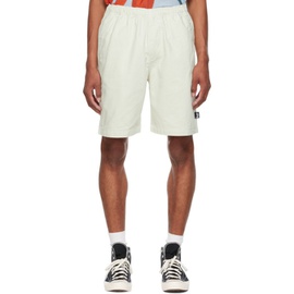 Stuessy 오프화이트 Off-White Brushed Beach Shorts 221353M193009