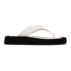 더 로우 The Row White Ginza Sandals 221359F1...