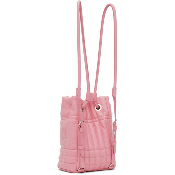 버버리 버버리 Burberry Pink Mini Quilted Lola Backpack 221376F048047