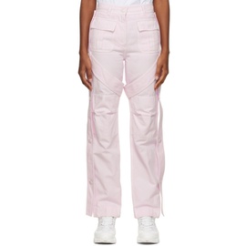 버버리 Burberry Pink Amelia Cargo Trousers 221376F087000