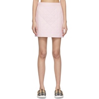 버버리 Burberry Pink Quilted Skirt 221376F090001