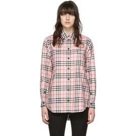 버버리 Burberry Pink Cotton Shirt 221376F109003