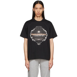 버버리 Burberry Black Globe Graphic T-Shirt 221376M213011