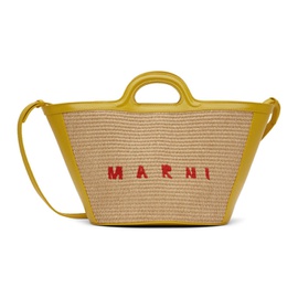 마르니 Marni Yellow Tropicalia Tote Bag 221379F049007