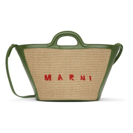마르니 Marni Green Tropicalia Tote Bag 221379F049008
