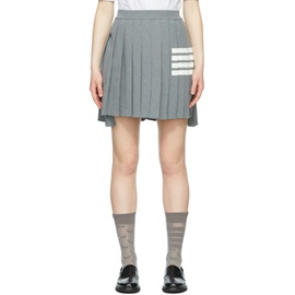 톰브라운 Thom Browne Grey Cotton Miniskirt 221381F090006