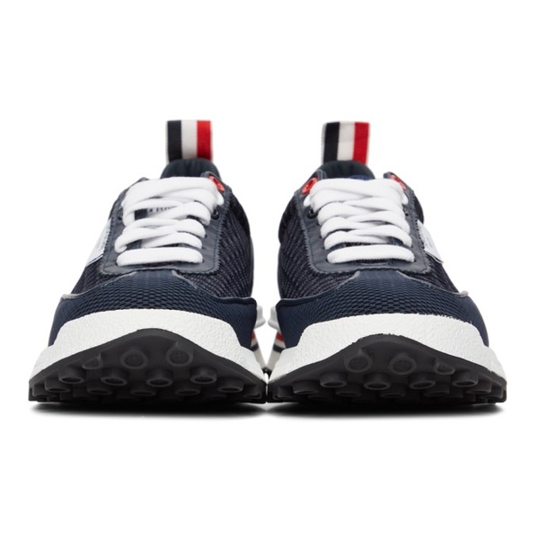 톰브라운 톰브라운 Thom Browne Navy Tech Runner Low Sneakers 221381F128001