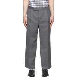 톰브라운 Thom Browne Grey Wool Trousers 221381M191007