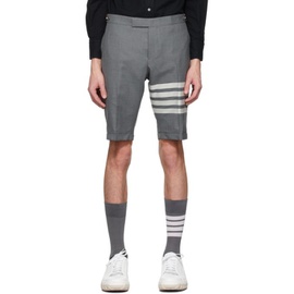톰브라운 Thom Browne Grey 4-Bar Shorts 221381M193005