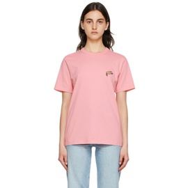 Maison Kitsune Pink Olympia Le-Tan 에디트 Edition Hot Dog Fox T-Shirt 221389F110082