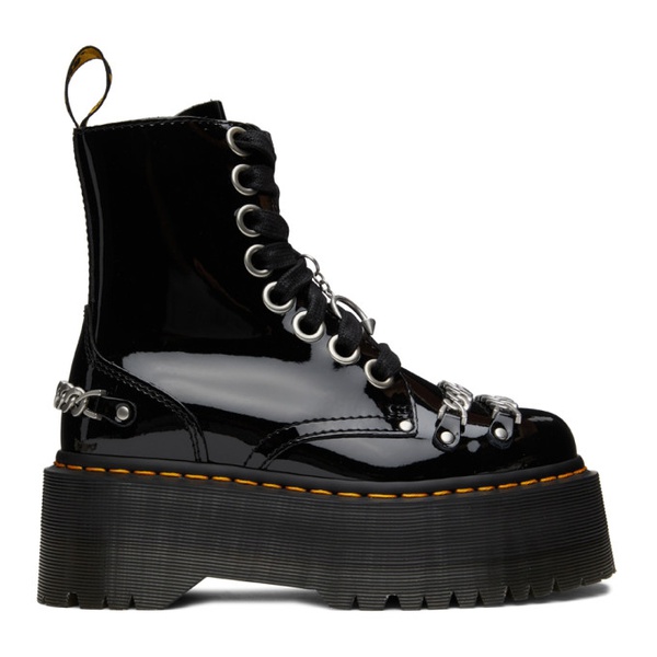 닥터마틴 닥터마틴 Dr. Martens Black Max Chain Jadon Platform Boots 221399F113077