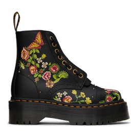 닥터마틴 Dr. Martens Black Sinclair Floral Bloom Boots 221399F113091