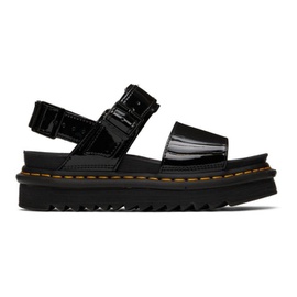 닥터마틴 Dr. Martens Black Patent Leather Voss Sandals 221399F124047
