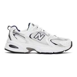 뉴발란스 New Balance White & Navy 530 Sneakers 221402F128024