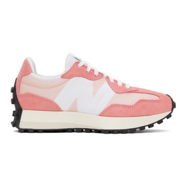 뉴발란스 New Balance Pink & White 327 Sneakers 221402F128107