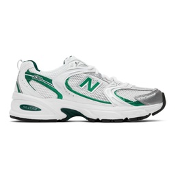뉴발란스 New Balance White & Green 530 Sneakers 221402M237008