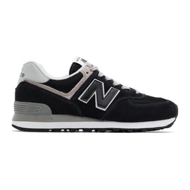 뉴발란스 New Balance Black 574 Core Sneakers 221402M237182