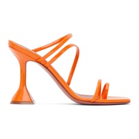 아미나 무아디 Amina Muaddi Orange Naima Heeled Sandals 221415F125038