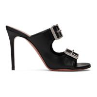 Amina Muaddi Black Millie Heeled Sandals 221415F125054