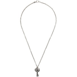 구찌 Gucci Silver GG Marmont Key Necklace 221451F023004