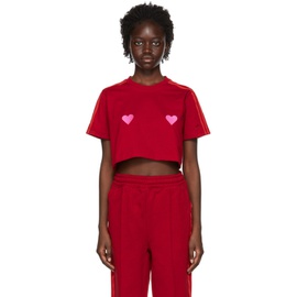 아디다스 x 아이비파크 Adidas x IVY PARK Red Cotton T-Shirt 221451F110001