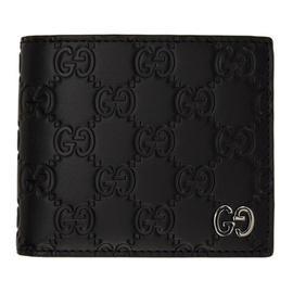 Black 구찌 Gucci Signature GG Embossed Wallet 221451M164004