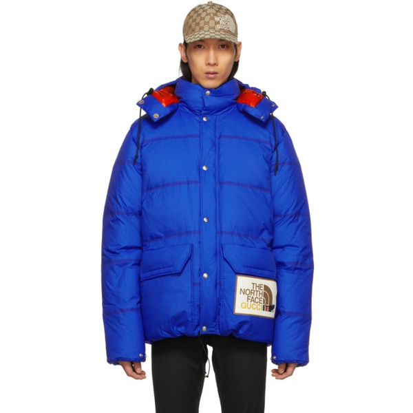 구찌 구찌 Gucci Blue 노스페이스 The North Face 에디트 Edition Coat 221451M180001