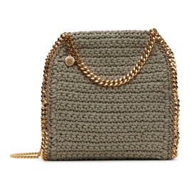 스텔라 맥카트니 Stella McCartney Grey Crochet Mini Falabella Shoulder Bag 221471F048013
