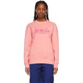 스텔라 맥카트니 Stella McCartney Pink Logo Sweatshirt 221471F098000