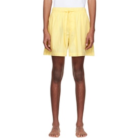테클라 Tekla Yellow Organic Cotton Pyjama Shorts 221482M218056
