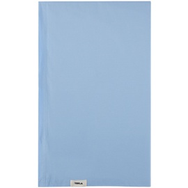 테클라 Tekla Blue Percale Flat Sheet 221482M627012