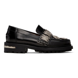 토가 풀라 토가 Toga Pulla Black Leather Embellished Loafers 221492F121017