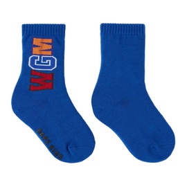 베이프 BAPE Kids Blue Shark Socks 221546M713005