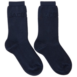 자크뮈스 Jacquemus Navy Les Chaussettes Bagnu Socks 221553M220004